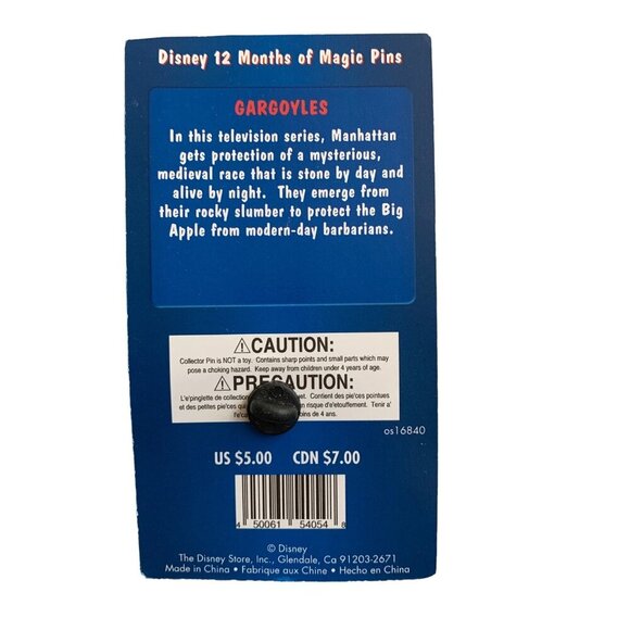 Disney Store Gargoyles Pin Brooch New Vintage - Picture 3 of 5